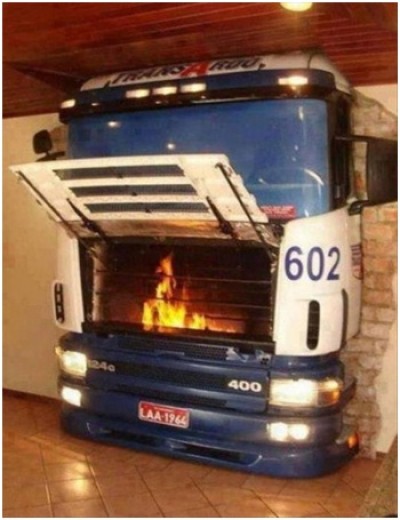 Bus Fire Place