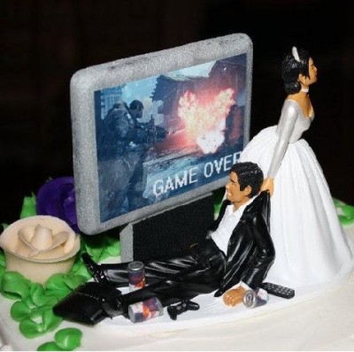 Game Over wedding cake