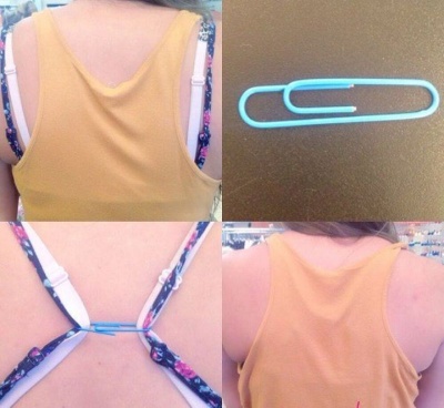 A Paperclip Would Turn Your Regular Bra into a Racerback Bra