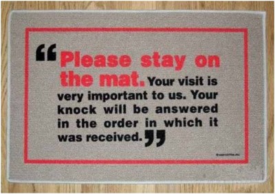Please Stay On the Mat