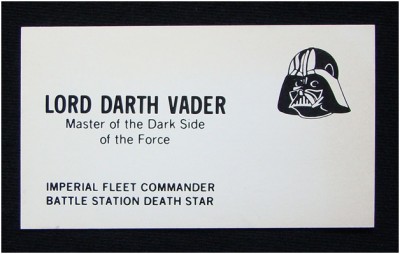 Darth Vader Business Card