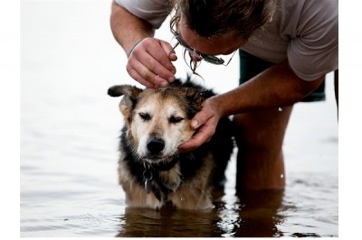 John Unger And His Dog