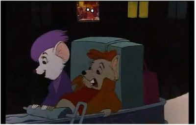 Topless Woman in The Rescuers Film