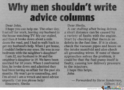 Give up on advice