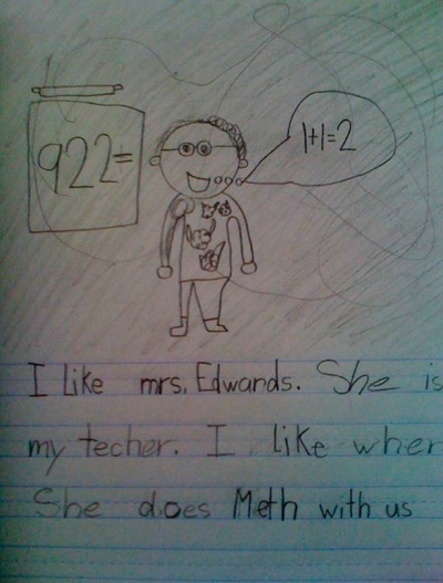 This Kid Who Loves the Math Teacher