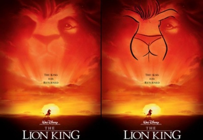 Lion King Bikini Poster