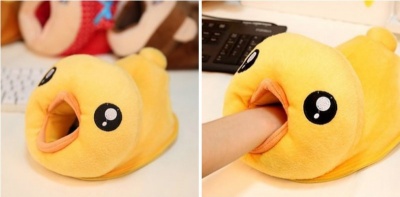 Plush Duck Finger Warmer