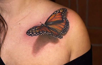 3D Butterfly Tattoo