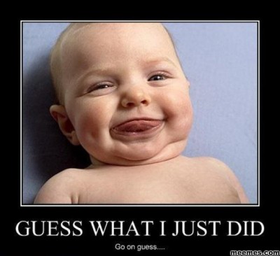Erm..said mommy for the first time?