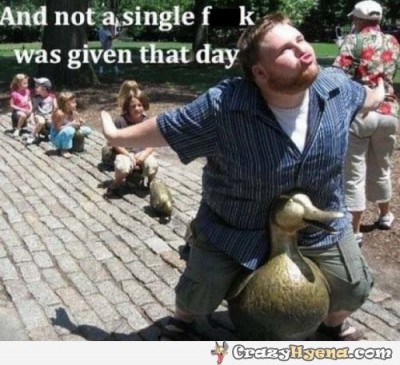 The duck is better at it