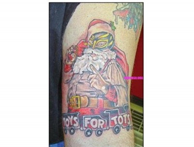 Masked Santa Claus Tattoo
