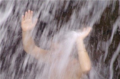 Shower In A Waterfall