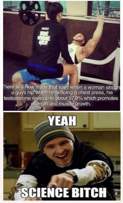 Guys love a chest press