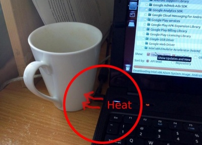 Use Your Laptop to Keep Your Coffee Warm