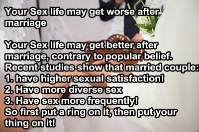 Sex Life Gets Better After Marriage