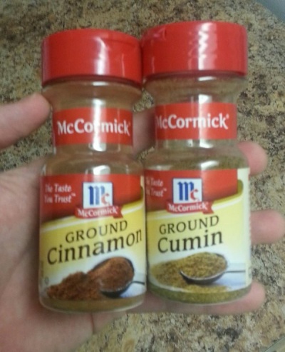 Identical Spice Containers