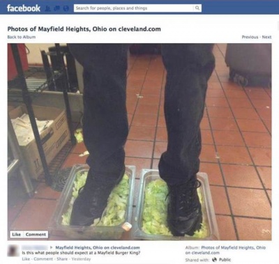 1 Photo, 2 Lettuce Bins, 3 Fired Employees 