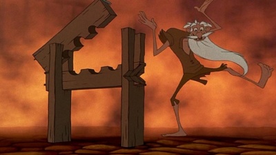 Jafar is Old Prisoner in Hunchback of Notre Dame