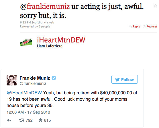 Frankie Muniz vs. Random Person