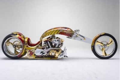 Gold plated custom chopper