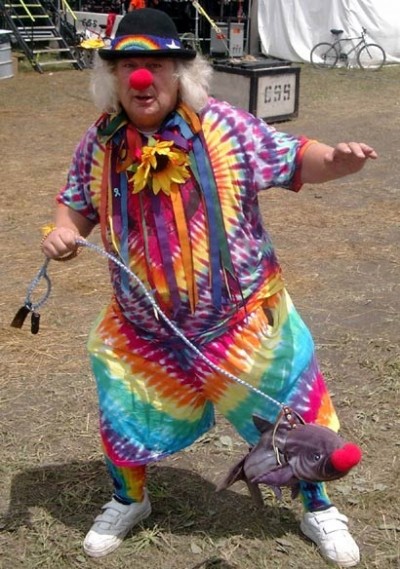 A hippy clown