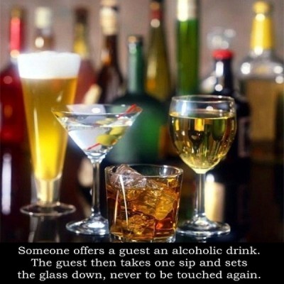 It's a waste of a drink