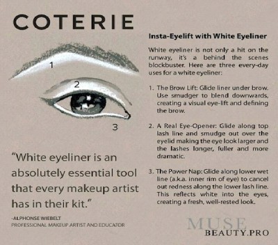 Open Eyes With White Eyeliner