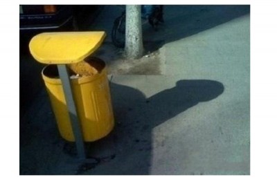 Put your trash there