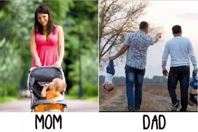 Taking Babies out - Mom vs. Dad