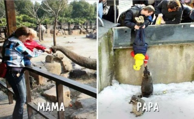 Day out- Mom vs. Dad