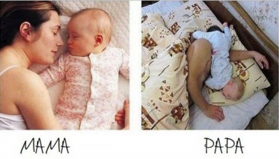 Co-sleeping with Baby - Mom vs. Dad