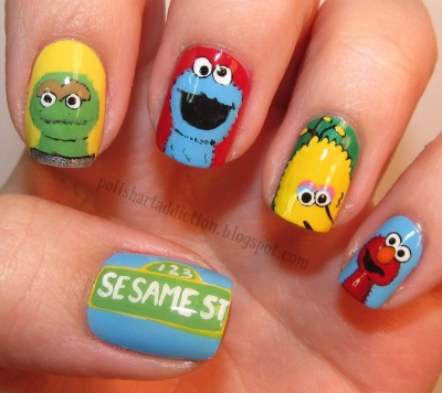 Sesame Street Nails