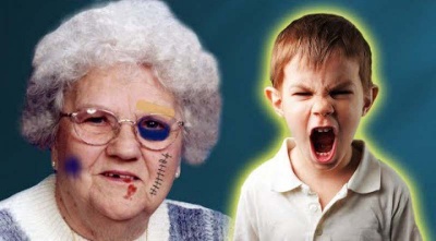 Boy Punches His Grandma In Face For Not Buying Him A Toy