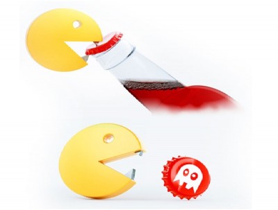 Pacman Bottle Opener