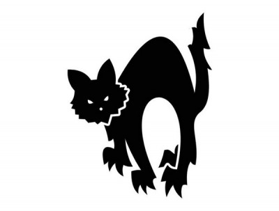 Startled Cat Tattoo Design