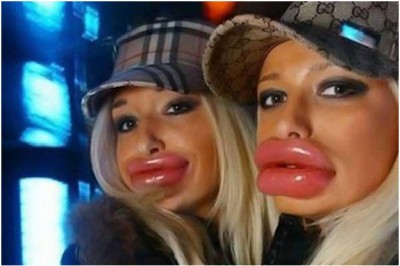 Extreme duck Faces