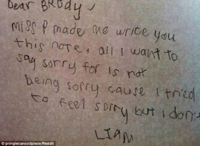Are you sorry or not?
