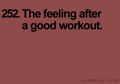 Your body feels amazing