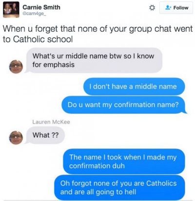 When You are the Only Catholic Person in Your Group 