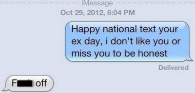 National Text Your Ex Day