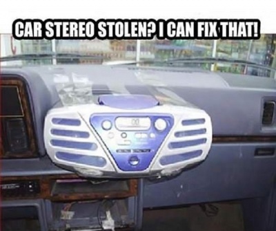 Why To Buy Car Stereo When You Can Stick A Cassette Player