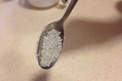 This Perfectly Wet Spoon in Sugar