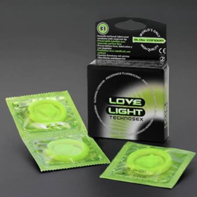 Love light Glow in the dark c0ndom