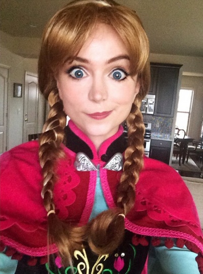 Sarah as Princess Anna from Frozen