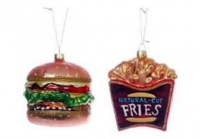 Burger and Fries Ornament