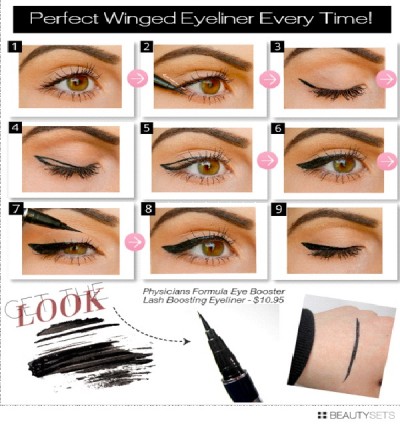 Wingtipped Eyeliner