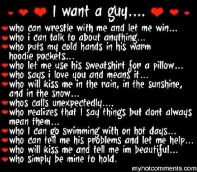 I Want A Guy Who