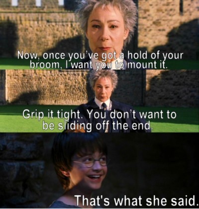 The sexual innuendo