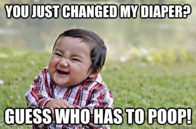 The kid looks happy
