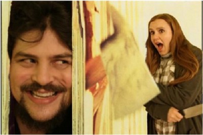 The Shining Engagement Photo